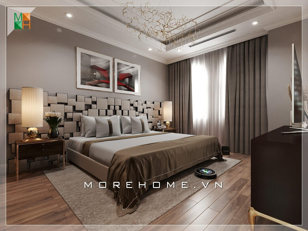 Ấn tượng với mẫu thiết kế nội thất phòng ngủ độc đáo, lạ mắt cho chung cư, nhà phố, biệt thự tone màu trầm đẳng cấp.